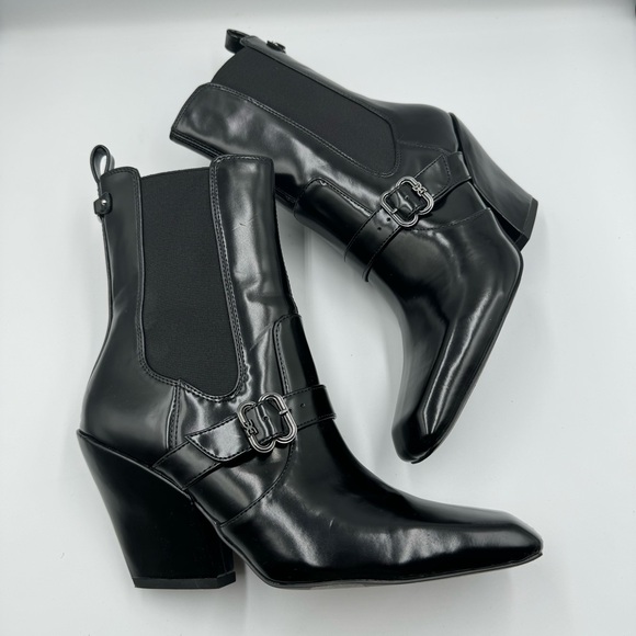 ✨NWT✨ Sam Edelman - Suzette Buckle Western Booties, Size 8 - Picture 2 of 9